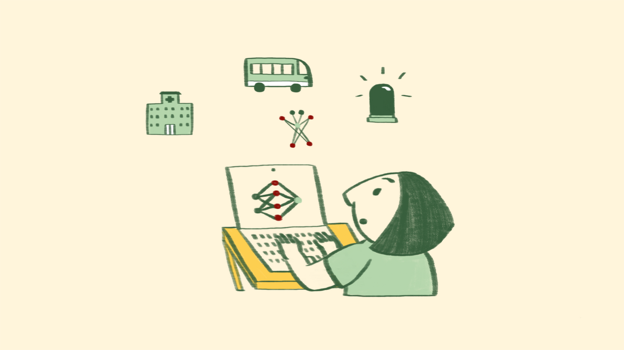 A person with their hands on a laptop keyboard is looking at something happening over their screen with a worried expression.